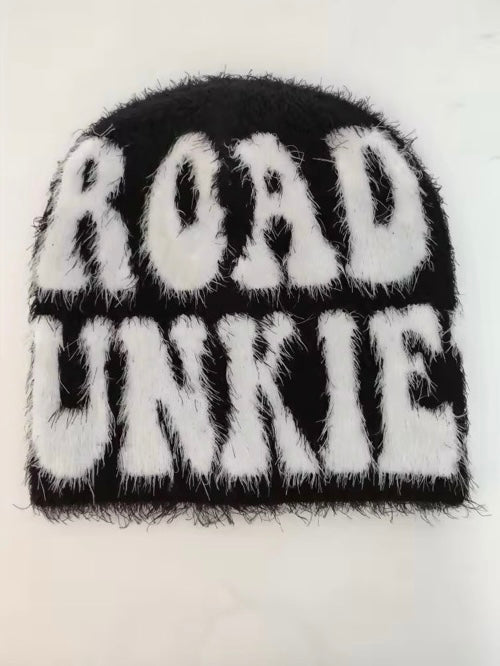 fur beanie (black)